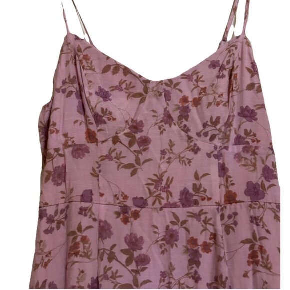 Trixxi Purple Floral Maxi Dress Sz XL Tiered Boho Cottagecore Lined Flowy - Picture 5 of 7